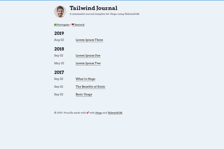 Tailwind Journal